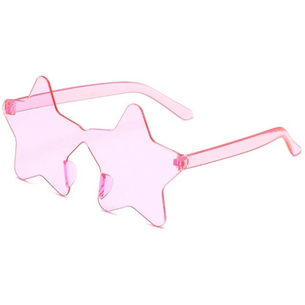 Pastel Pink Star Shaped Sunglasses NWT Y2K 90s’ Fashion